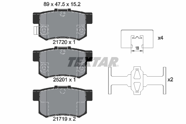 Brake Pad Set, disc brake Q+ 2172001