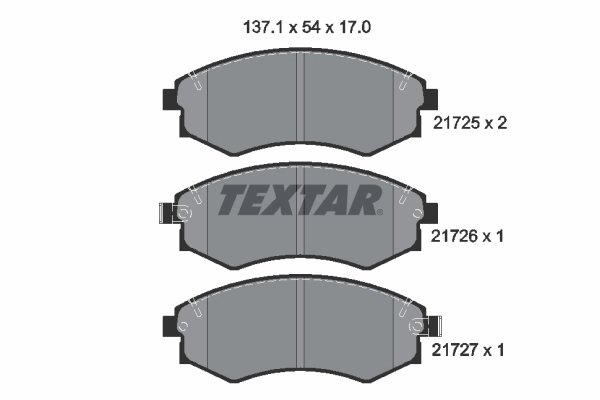 Brake Pad Set, disc brake 2172501