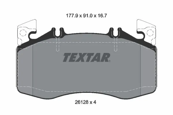 Brake Pad Set, disc brake 2612801