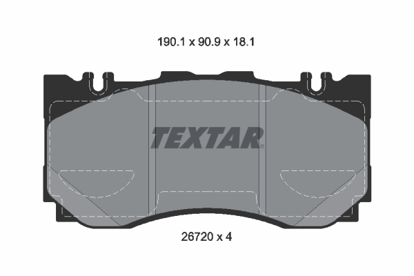Brake Pad Set, disc brake 2672001