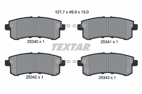 Brake Pad Set, disc brake 2534001