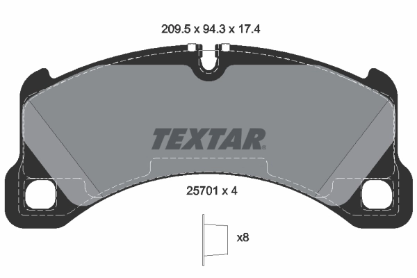 Brake Pad Set, disc brake 2570101