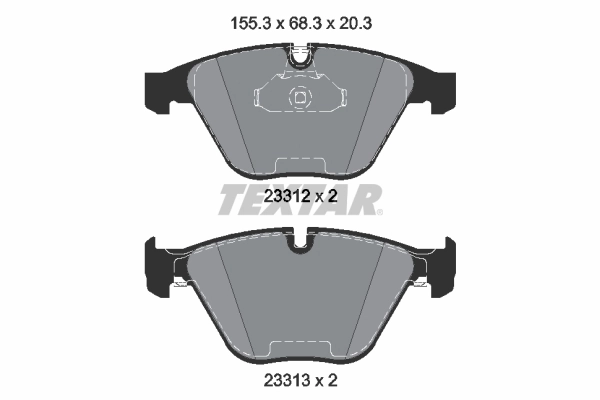 Brake Pad Set, disc brake 2331211