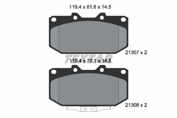 Brake Pad Set, disc brake 2130701
