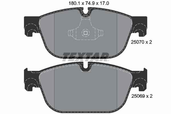 Brake Pad Set, disc brake Q+ 2507001