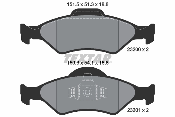 Brake Pad Set, disc brake Q+ 2320001