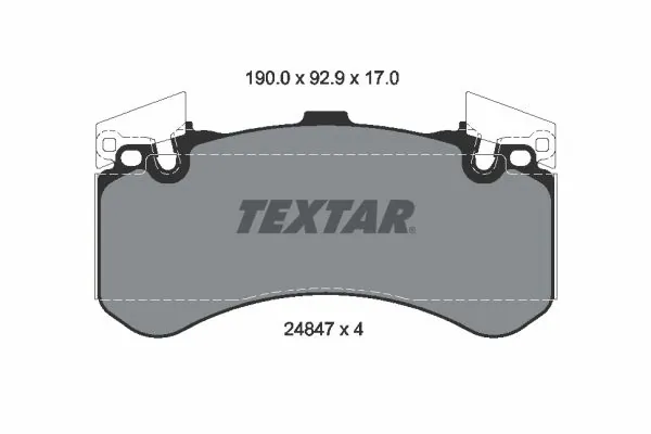 Brake Pad Set, disc brake 2484701