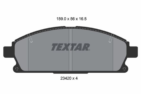 Brake Pad Set, disc brake 2342004