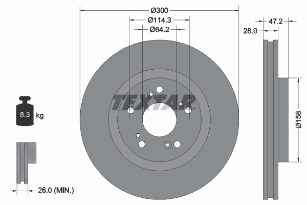 Brake Disc PRO 92284603