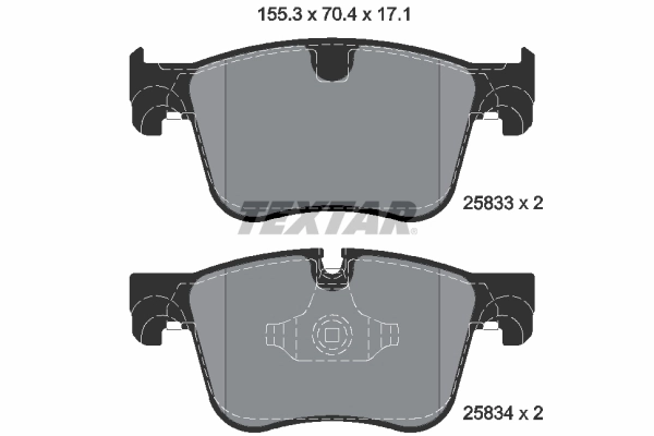 Brake Pad Set, disc brake Q+ 2583301