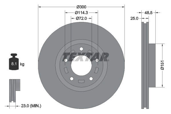 Brake Disc PRO 92130403