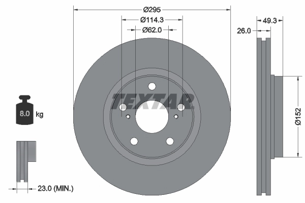 Brake Disc PRO 92163903
