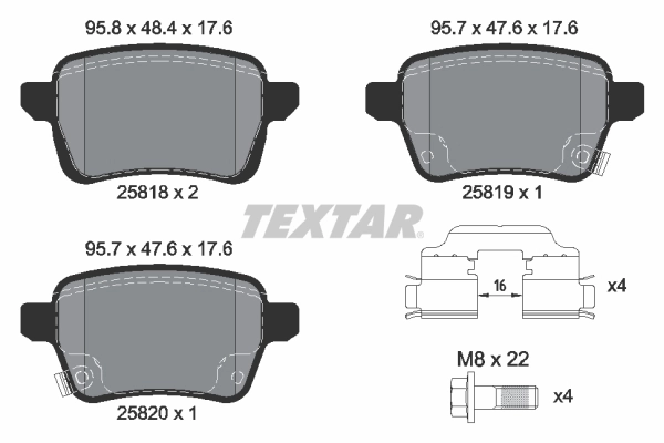 Brake Pad Set, disc brake Q+ 2581802