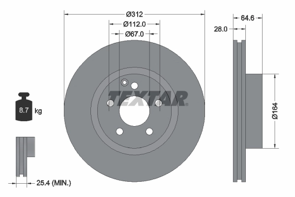 Brake Disc PRO+ 92115305