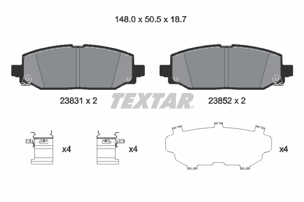Brake Pad Set, disc brake 2383101