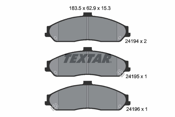 Brake Pad Set, disc brake 2419401