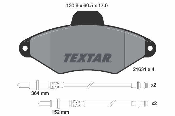 Brake Pad Set, disc brake 2163102