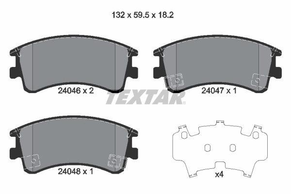 Brake Pad Set, disc brake 2404601