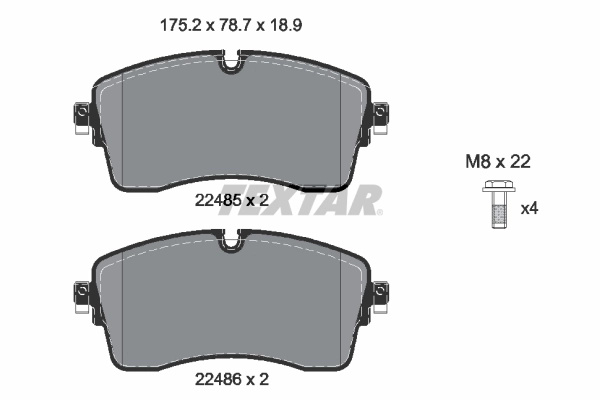 Brake Pad Set, disc brake Q+ 2248503