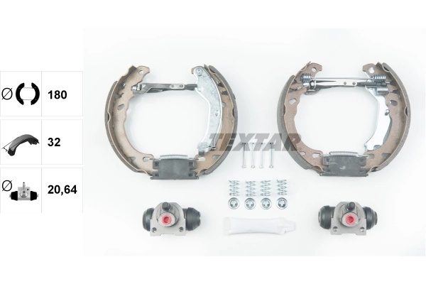 Brake Shoe Set Shoe Kit Pro 84064600