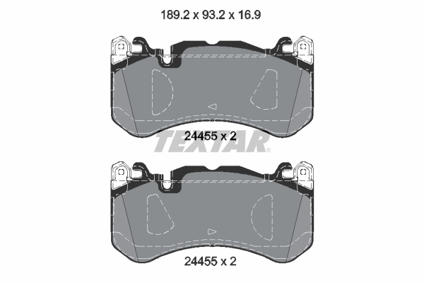 Brake Pad Set, disc brake 2445503