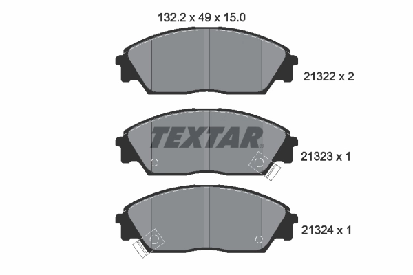 Brake Pad Set, disc brake 2132201