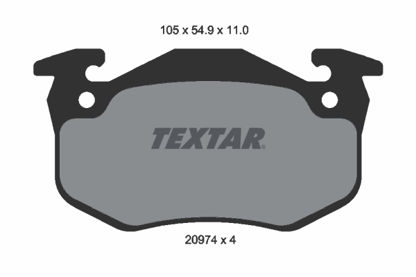 Brake Pad Set, disc brake 2097401