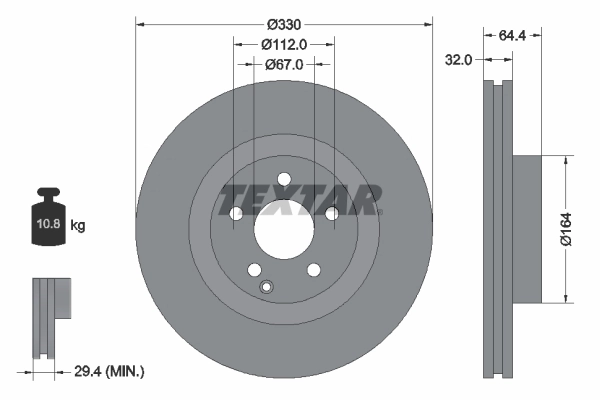 Brake Disc PRO+ 92119905