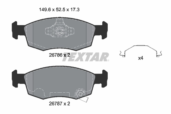 Brake Pad Set, disc brake Q+ 2678601