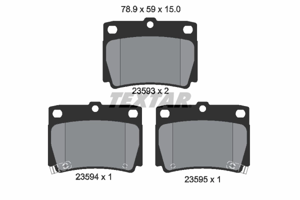 Brake Pad Set, disc brake 2359301