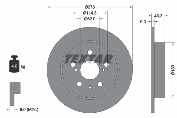 Brake Disc PRO 92225303