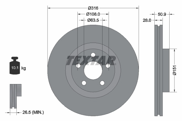 Brake Disc PRO 92317203