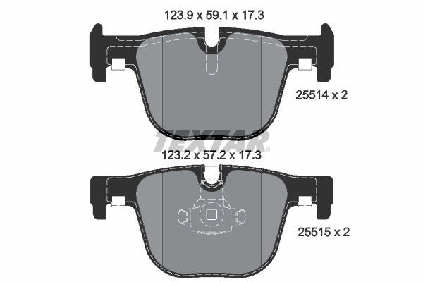 Brake Pad Set, disc brake Q+ 2551401