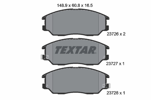 Brake Pad Set, disc brake 2372601