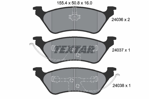 Brake Pad Set, disc brake 2403601
