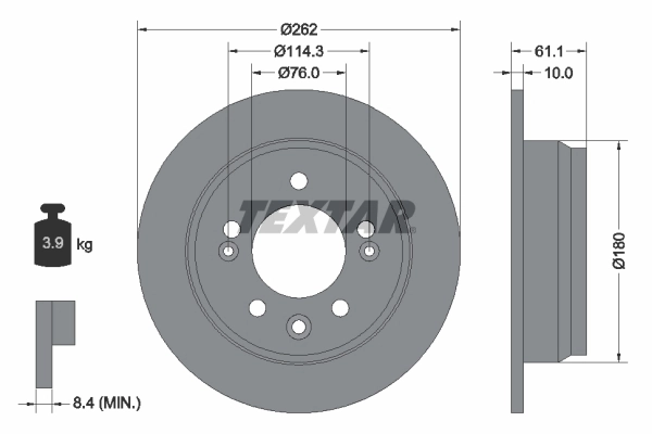 Brake Disc PRO 92161703