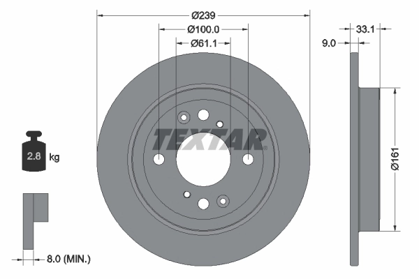 Brake Disc PRO 92304403