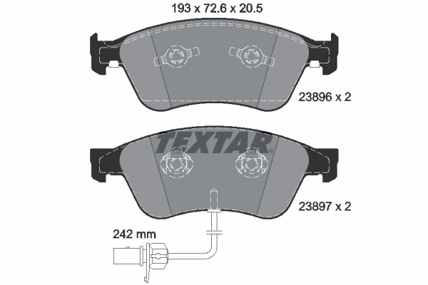 Brake Pad Set, disc brake 2389601