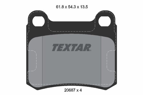 Brake Pad Set, disc brake Q+ 2068703