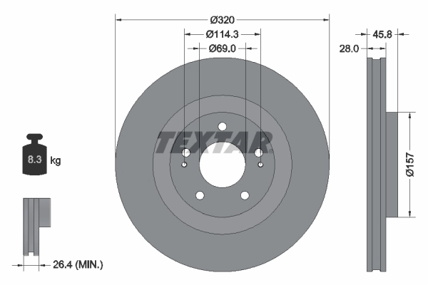 Brake Disc PRO 92306503