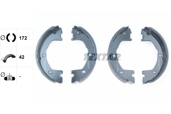 Brake Shoe Set, parking brake 91081400