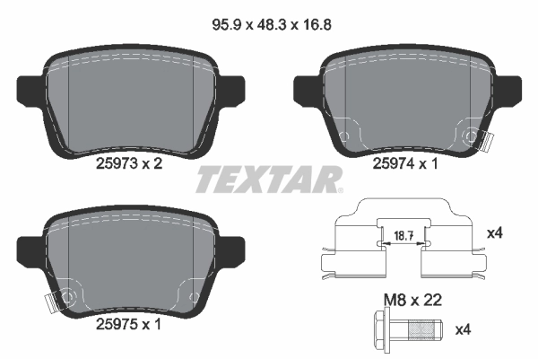 Brake Pad Set, disc brake Q+ 2597301