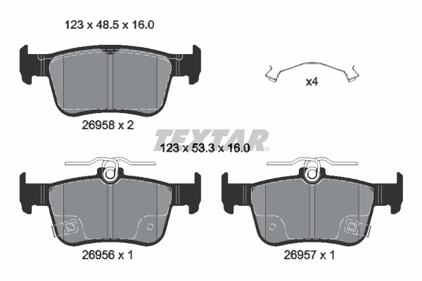 Brake Pad Set, disc brake Q+ 2695801