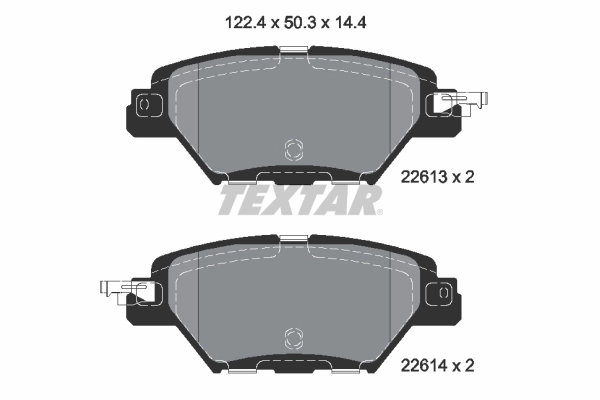 Brake Pad Set, disc brake 2261301