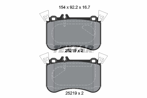 Brake Pad Set, disc brake 2521905