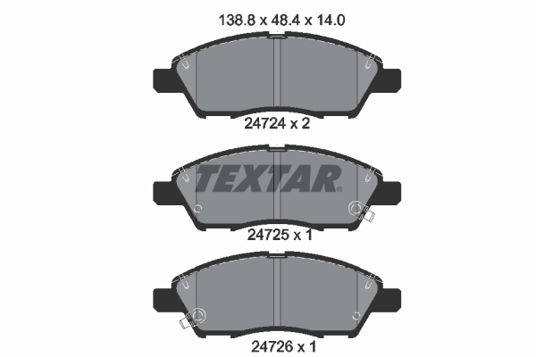 Brake Pad Set, disc brake 2472401