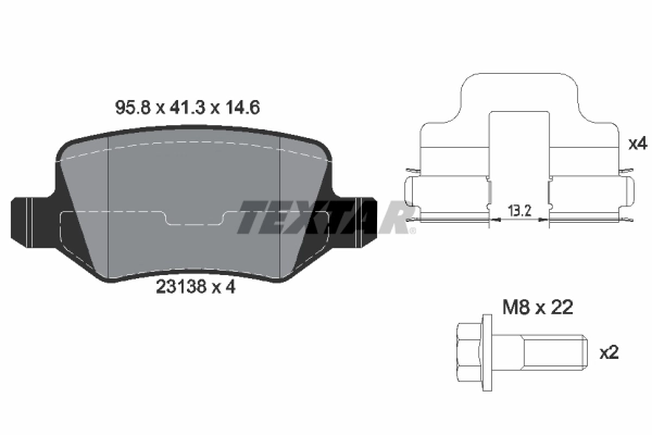 Brake Pad Set, disc brake Q+ 2313803