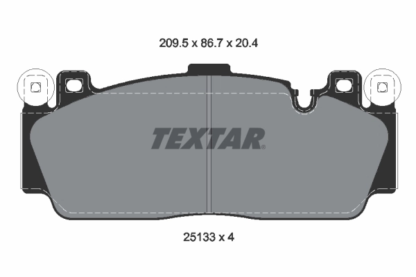 Brake Pad Set, disc brake 2513301