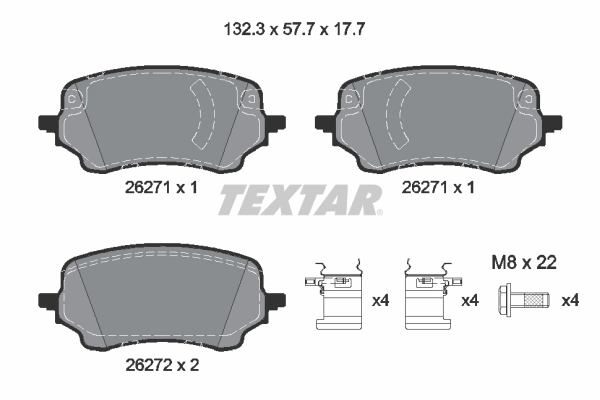 Brake Pad Set, disc brake Q+ 2627101