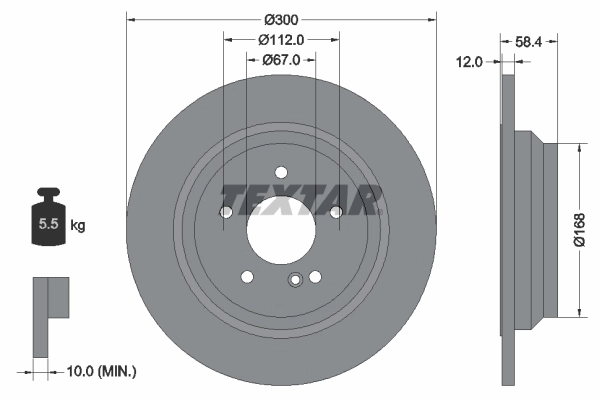 Brake Disc PRO 92176503